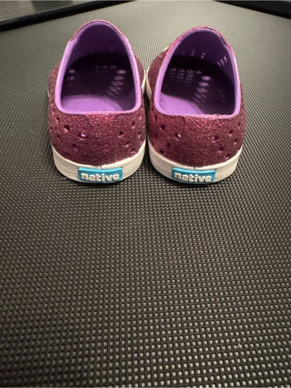 Native Shoes glittery purple